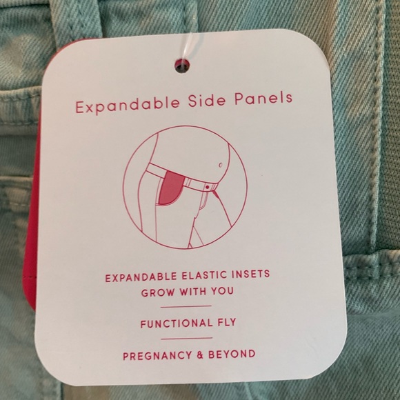 NWT Maternity MIDI Denim Shorts Size 6/28 - Picture 5 of 6